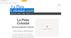 Desktop Screenshot of laplatacoloidal.com